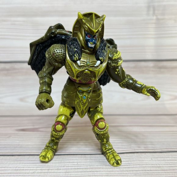 VTG Bandai 2 Action Figures 1994 Goldar & 2005 Mystic Force Black Power Rangers - Picture 6 of 16